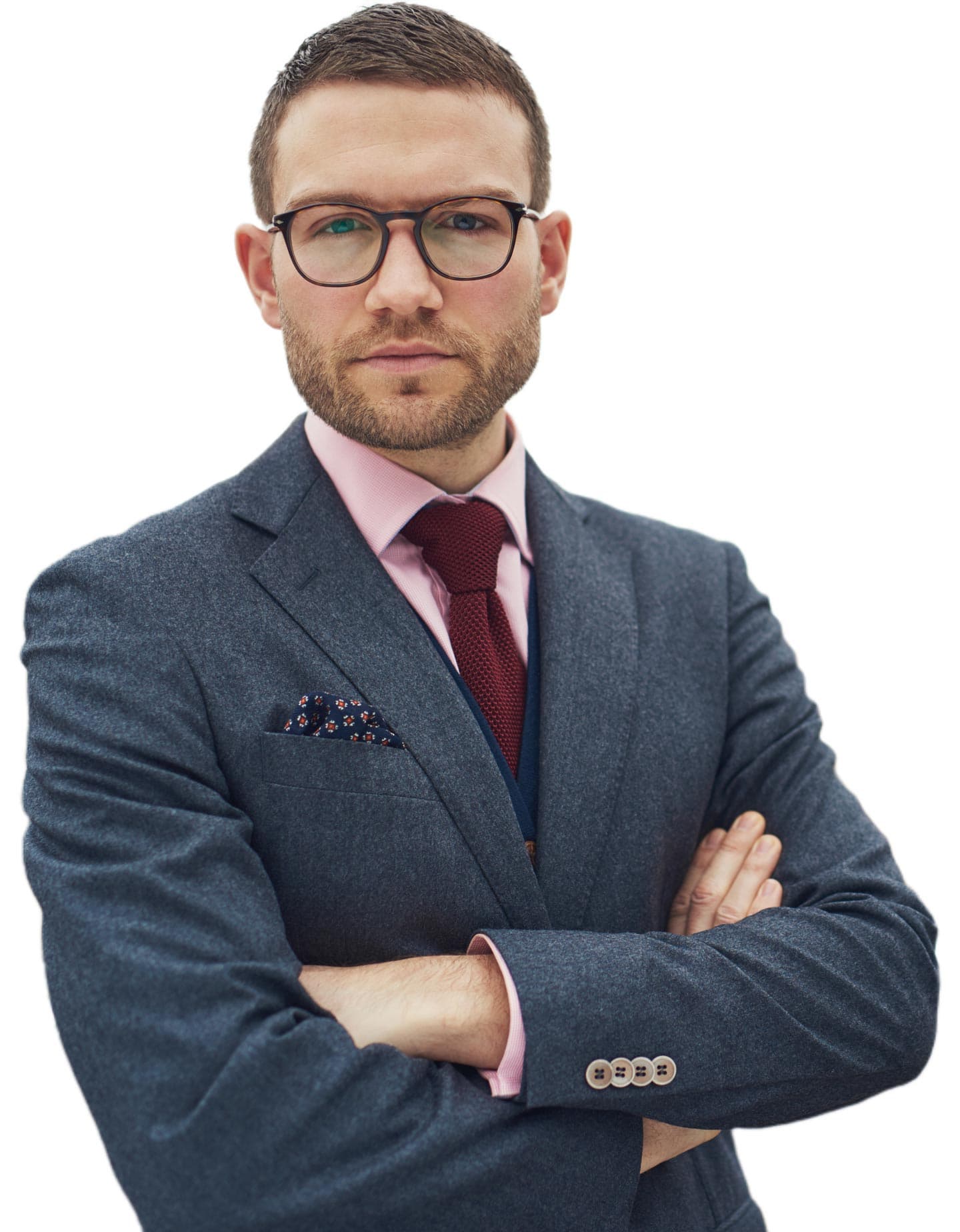 Professional lawyer in a suit